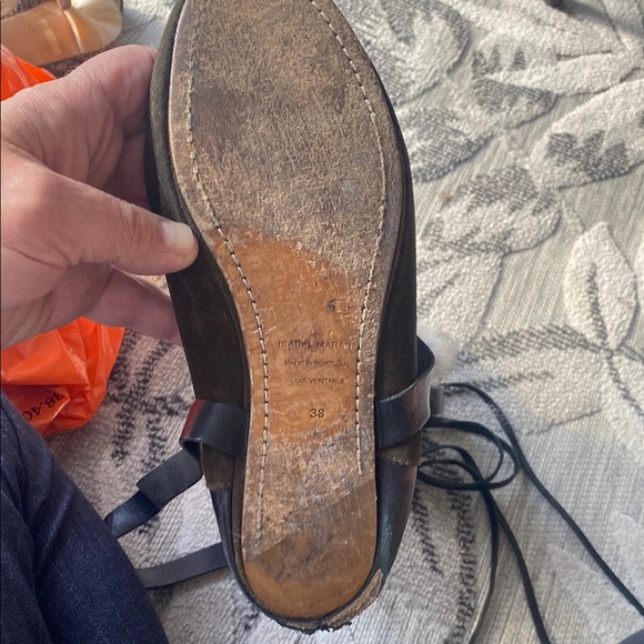 Women's Black Suede Boots with Fur Trim - Picture 4 of 7